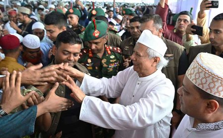 ১৭ বছর পরে জাতীয় ঈদগাহের ঈদ জামাতে সরকারপ্রধান